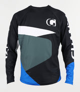 BOULDER - GHANZI Downhill and freeride jersey - Black and blue