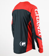 HAWK - Downhill and freeride GHANZI JERSEY - Black and red