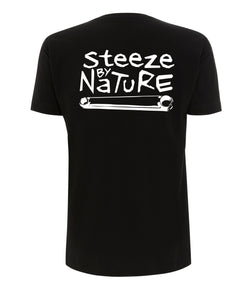 Steeze t-shirt Black Shorts Sleeve Noir Manches courtes Ghanzi Brand GNZI