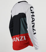 BOULDER - GHANZI Downhill and freeride jersey - White and red