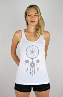 DREAMCATCHER - GHANZI WOMEN TANK TOP - White