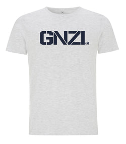 GNZI Ghanzi Brand @ghanzibrand Slim cut T-shirt Shorts sleeve Manches courte Melange white blanc chiné