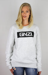 GNZI SQ - GHANZI WOMEN SWEATER Pullover - Melange white