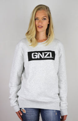 GNZI SQ - GHANZI WOMEN SWEATER Pullover - Melange white