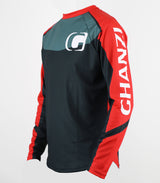 HAWK - Downhill and freeride GHANZI JERSEY - Black and red